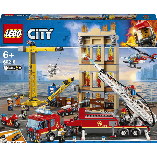 Конструкторы LEGO - Конструктор LEGO City Центральная пожарная станция (60216)