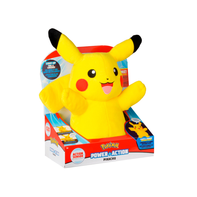Персонажі мультфільмів - Інтерактивна м'яка іграшка Pokemon Пікачу 25 см (96382)
