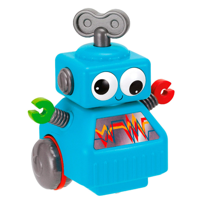 Іграшки для ванни - Іграшка заводна Кумедний робот блакитний (K32655/2001368-2)