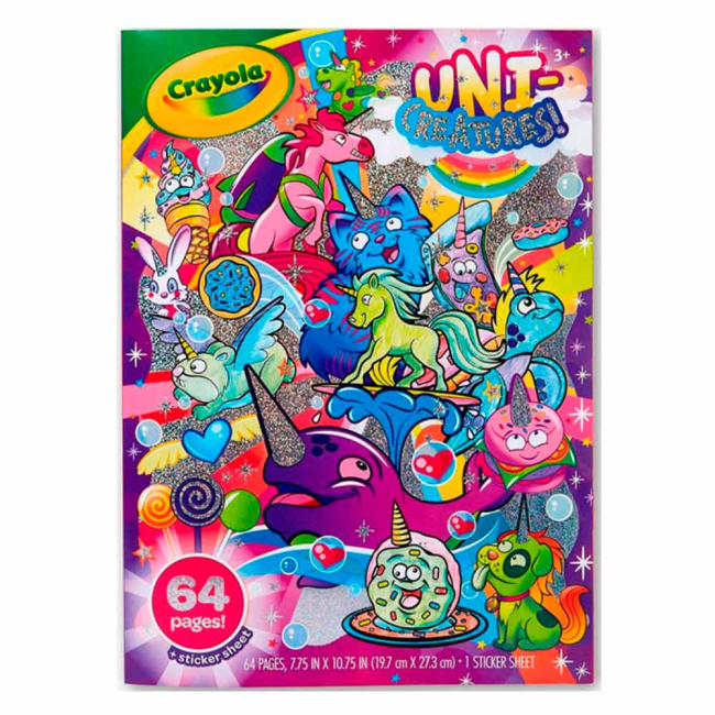 Товары для рисования - Раскраска Crayola Уникальные существа с наклейками (04-0542)
