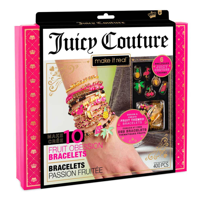 Наборы для творчества - Набор для создания шарм-браслетов Make it Real Juicy Couture Фруктовая страсть (MR4403)