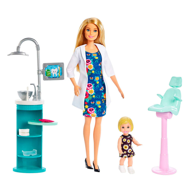 Куклы - Кукольный набор Barbie You can be Стоматолог (DHB63/FXP16)