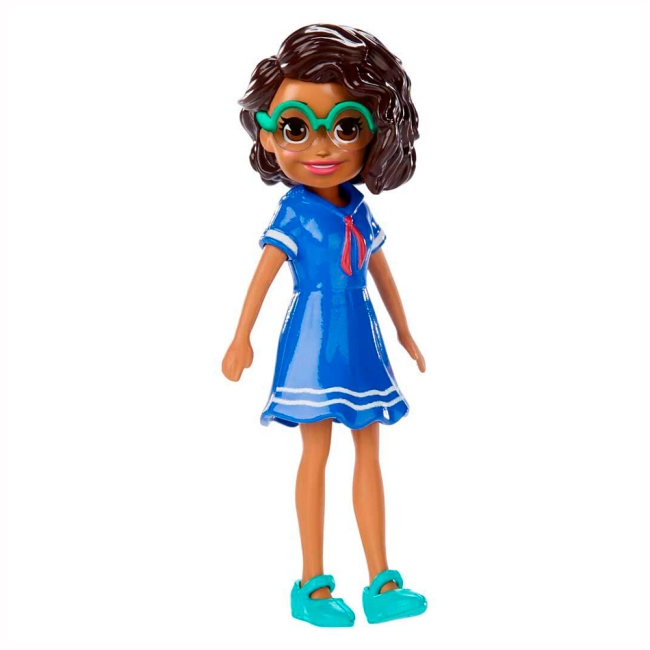 Ляльки - Лялька Polly Pocket Trendy outfit Шані у сукні (GCD63/FWY21)