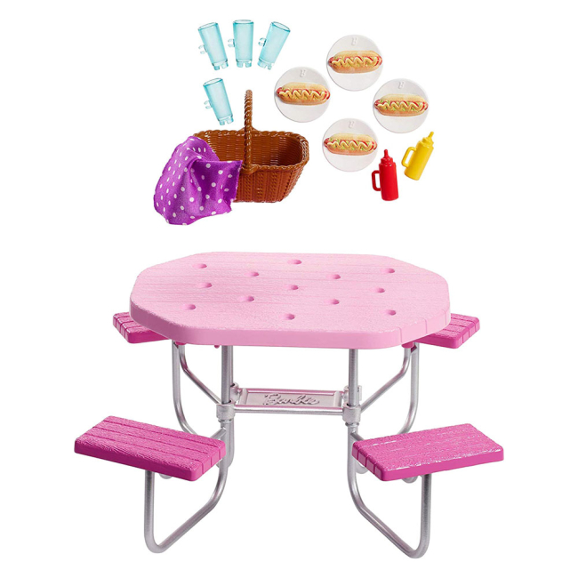 Мебель и домики - Игровой набор Barbie Стол для пикника (FXG37/FXG40)