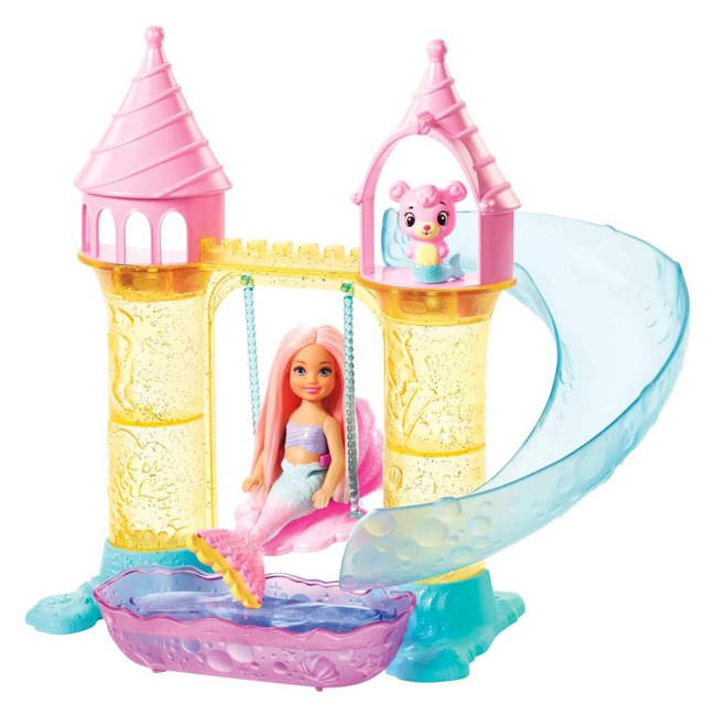 Ляльки - Набір Barbie Dreamtopia Замок русалочок Челсі (FXT20)