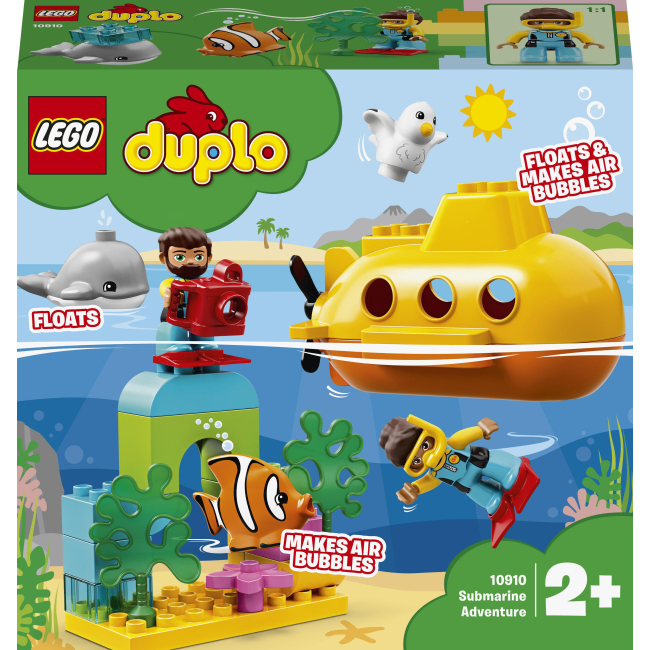 Конструкторы LEGO - Конструктор LEGO DUPLO Town Путешествие субмарины (10910)