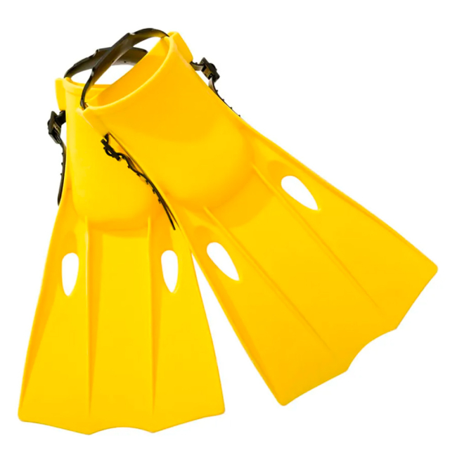 Захисне спорядження - Ласти для плавання Intex Спорт жовті розмір M (55937/1)