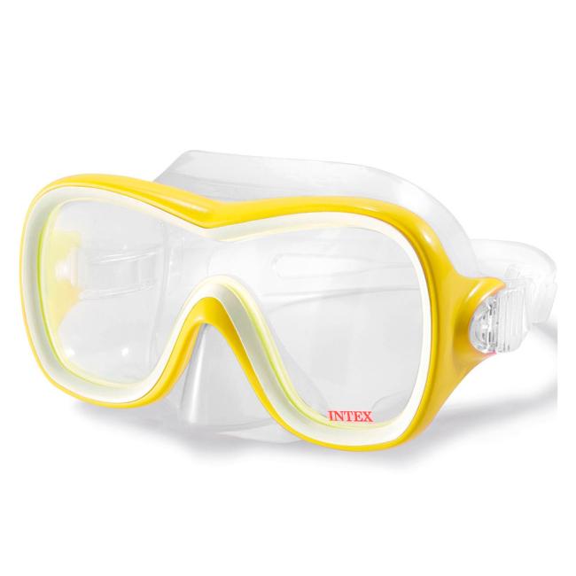 Защитное снаряжение - Маска для плавания Intex Wave rider желтая (55978/2)