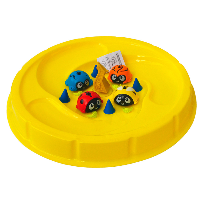 Машинки для малюків - Ігровий набір Gyro Chariot Битва жучків 4 машинки з ареною (GC1101-1)