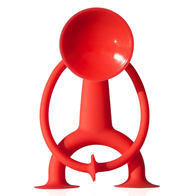 Игрушки для ванны - Силиконовый человечек Moluk Уги красный 13 см(43101)
