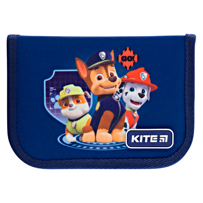 Пеналы и кошельки - Пенал Kite Paw patrol  622 PAW 1 отделение 2 отворота с наполнение (PAW19-622H)