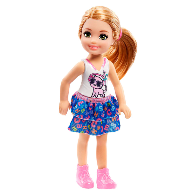 Ляльки - Лялька Barbie Club Chelsea Руденька у топі з кошеням (DWJ33/FRL82)