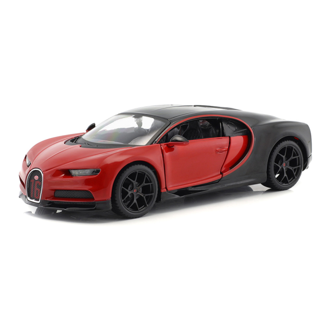 Уцененные игрушки - Уценка! Автомодель Maisto Special edition Bugatti Chiron sport красно-черный 1:24 (31524 black/red)