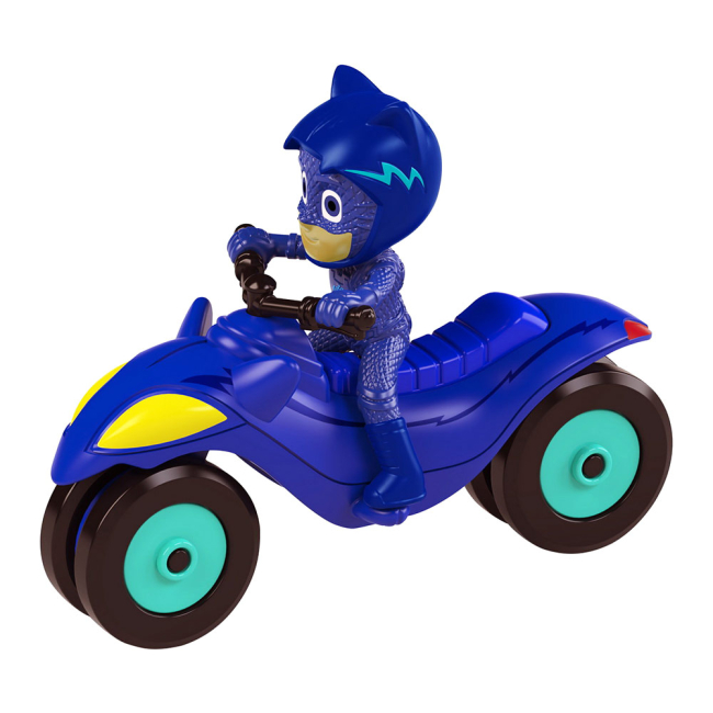 Фигурки персонажей - Машинка PJ Masks Герои в масках Кетбой со скутером на Луне металлическая (3141011)