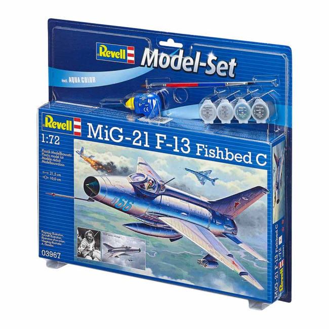 3D-пазли - Набір для моделювання Revell Винищувач MiG-21 F-13 Fishbed 1:72 (RVL-63967)