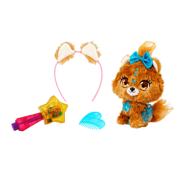 Мягкие животные - Мягкая игрушка Shimmer stars Щенок Бабли с аксессуарами 28 см (S19302)