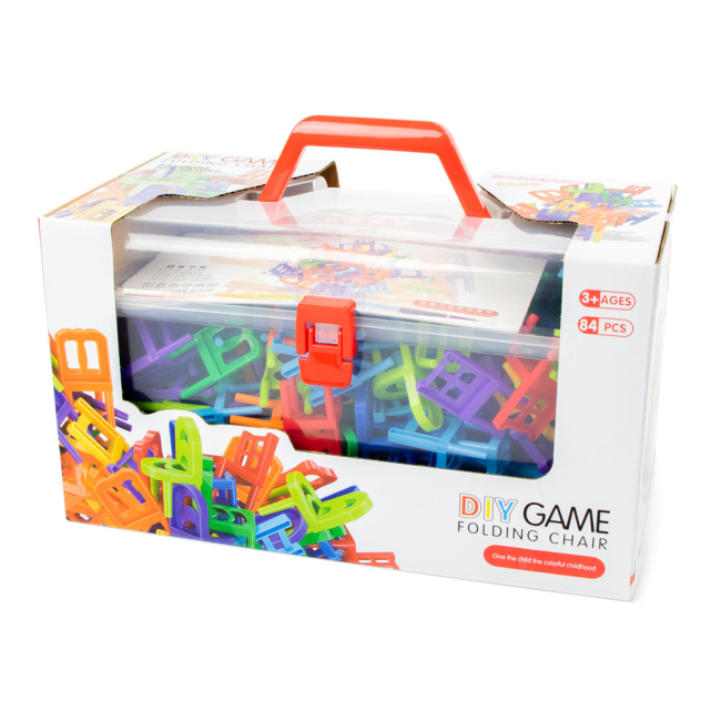 Конструкторы с уникальными деталями - Конструктор Shantou jinxing Folding chair 84 детали (6051Y)