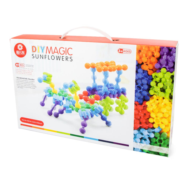 Конструктори з унікальними деталями - Конструктор Shantou jinxing Sunflowers 80 деталей (8130Y)