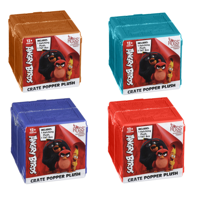 Фигурки персонажей - Мягкая игрушка Angry birds Micro plush TNT сундук сюрприз (ANB0022)