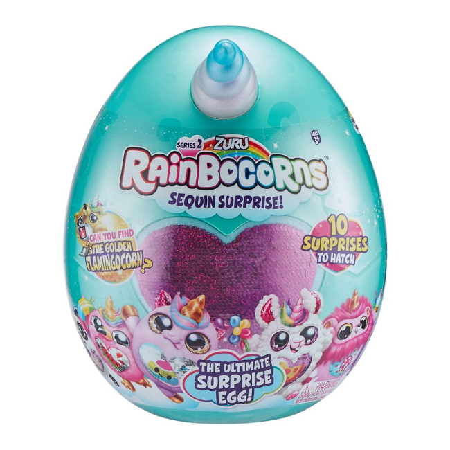 М'які тварини - М'яка іграшка-сюрприз Rainbocorns Реінбокорн-R (9202R)