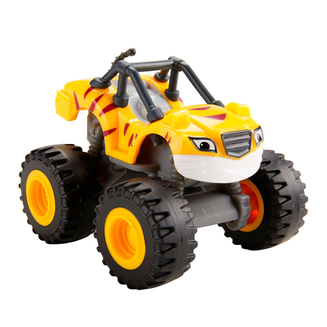 Машинки для малышей - Машинка Blaze & The monster machines Вспыш желтая в полоску (DKV81/DKV87)