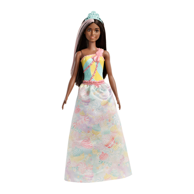 Ляльки - Лялька Barbie  Дрімтопія Принцеса смугла з каштановим волоссям (FXT13/FXT16)