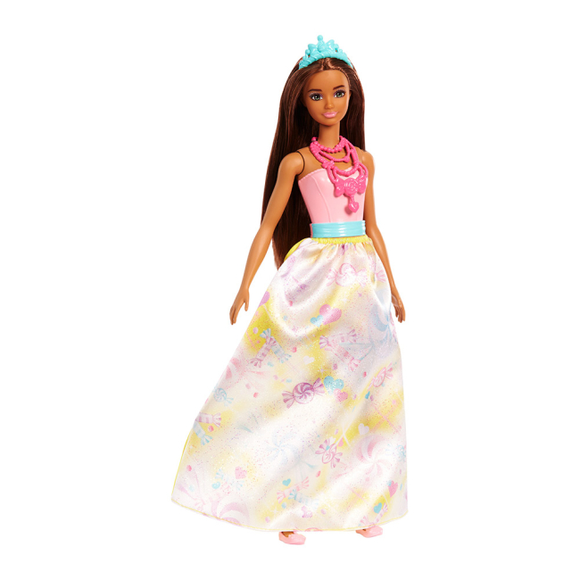 Куклы - Кукла Barbie Дримтопия Принцесса с каштановыми волосами (FXT13/FJC96)