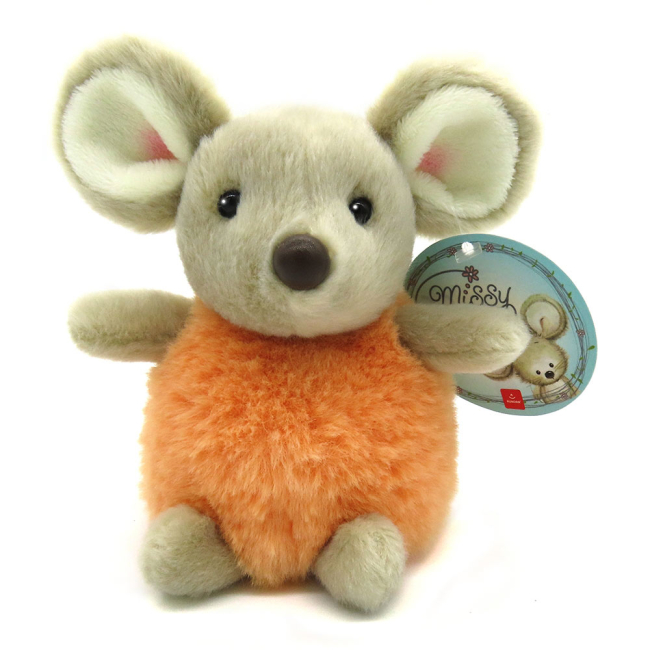 М'які тварини - М'яка іграшка Aurora Мишеня дівчинка Пом-Пом 15 см (190055B)