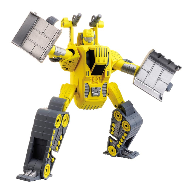 Трансформери - Робот-трансформер Hap-p-kid MARS Бульдозер жовтий (4113-4115-2)