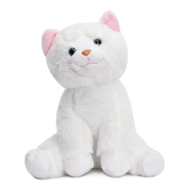 М'які тварини - М'яка іграшка Devilon Кіт білий 22 см (M1601522A-1)