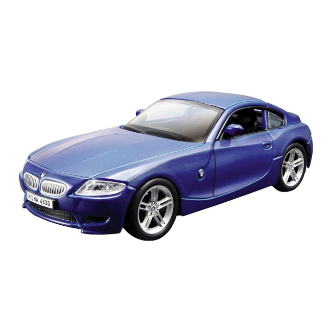 Транспорт и спецтехника - Автомодель Bburago BMW Z4 M coupe синий металлик металлическая 1:32 (18-43007/18-43007-2)