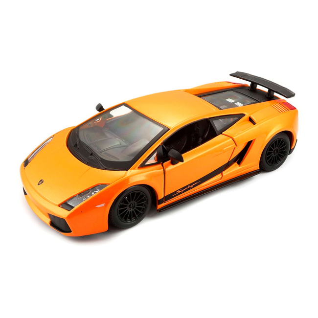 Автомодели - Автомодель Bburago Lamborghini gallardo superleggera 2007 оранжевая 1:24 (18-22108/18-22108-2)