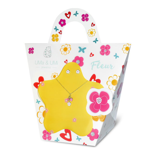 Ювелирные украшения - Подарочный набор UMa&UMi Fleur Цветочек с сердечком (9815836279930)