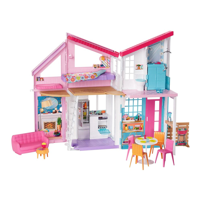 Меблі та будиночки - Ігровий набір Barbie Будиночок у Малібу (FXG57)