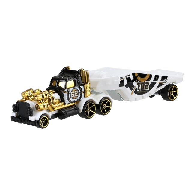 Автотреки - Вантажівка-трейлер Hot wheels Track stars Золотий турбо звір 1:64 (BFM60/CGJ43)