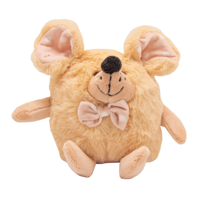 Мягкие животные - Мягкая игрушка Devilon Довольный мышонок бежевый 14 см (C1804814-2)