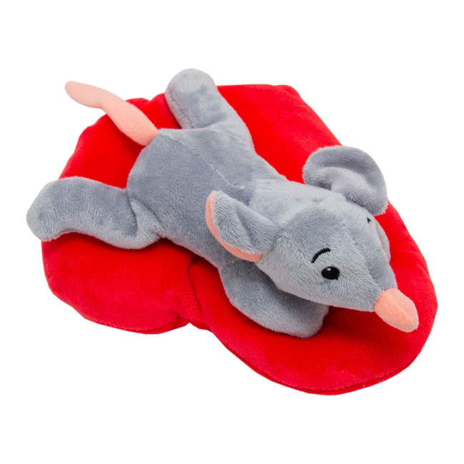 Мягкие животные - Мягкая игрушка Devilon Мышка с сердечком серая 12 см (M1819712A 1) (M1819712A-1)