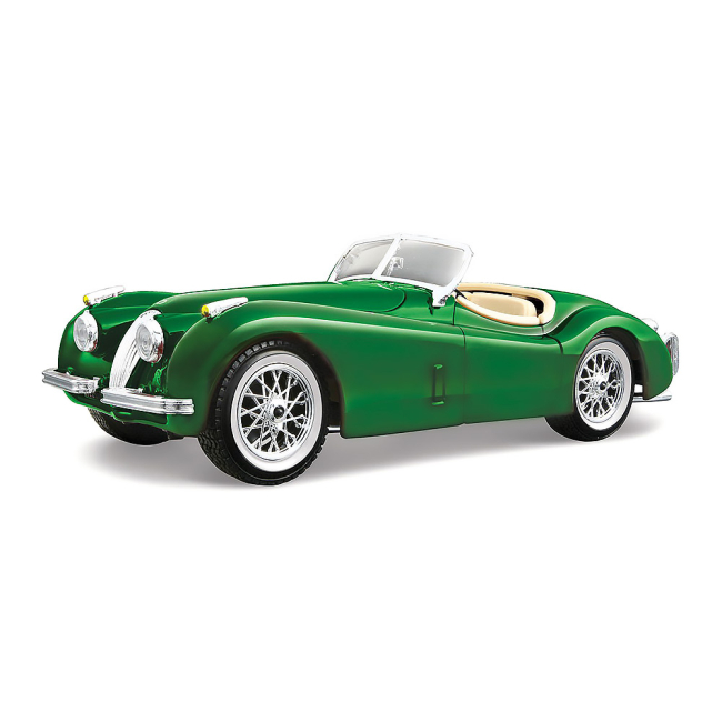Уцененные игрушки - Уценка! Автомодель Bburago Jaguar XK120 1951 1:24 зеленая металл (18-22018-3)