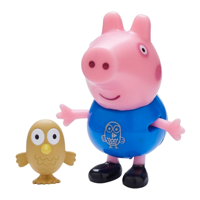 Фигурки персонажей - Игровой набор Peppa Pig Pals and pets Джордж с совой (06918-3)