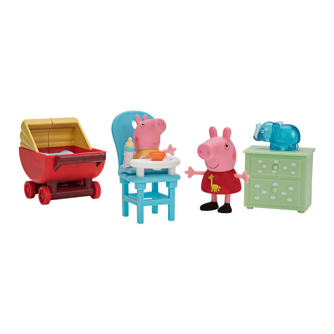 Фигурки персонажей - Игровой набор Peppa Pig В гостях у малыша Александра со световым эффектом (PEP0493)