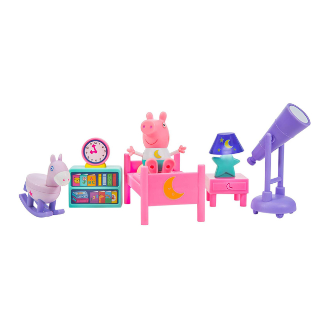 Фігурки персонажів - Ігровий набір Peppa Pig Спальня зі світловим ефектом (PEP0560)