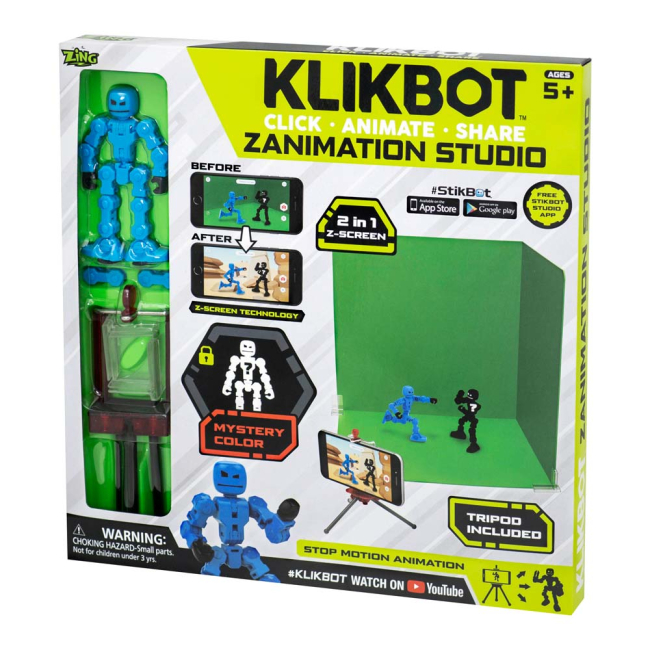 Фігурки персонажів - Набір для анімаційної творчості Stikbot Klikbot S1 Студія Z-screen (TST666)