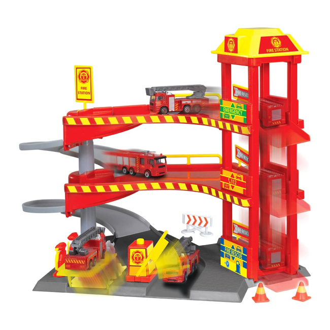 Паркінги і гаражі - Ігровий набір Dickie Toys SOS Рятувальна станція Поліція 1:24 (3718000-1)