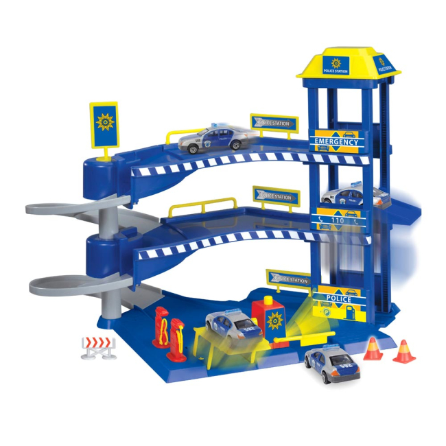 Паркінги і гаражі - Ігровий набір Dickie Toys SOS Рятувальна станція Поліція 1:24 (3718000-2)