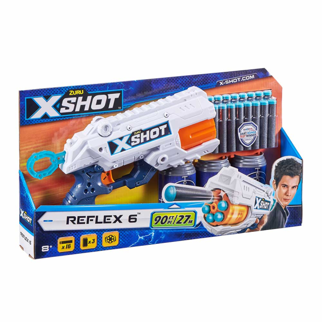 Помпова зброя - Швидкострільний бластер X-Shot Excel Reflex 6 (36378Z)