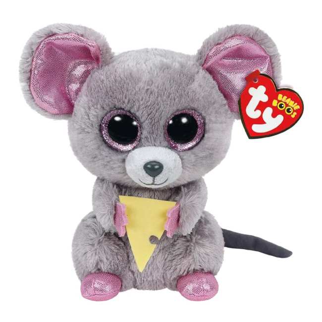 М'які тварини - М'яка іграшка TY Beanie boos Мишка Піскун 15 см (36192)