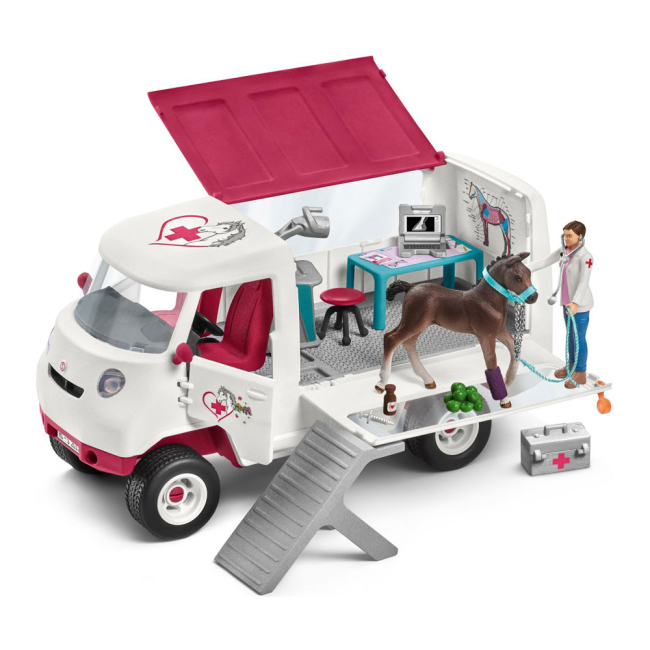 Фигурки животных - Игровой набор Schleich Передвижная ветеринарная помощь (42370)
