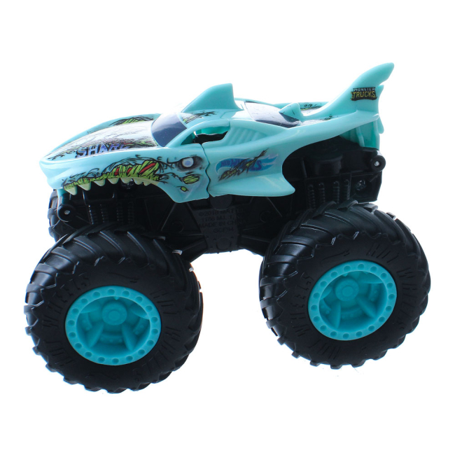 Автомодели - Машинка Hot Wheels Monster trucks Мощный удар Зомби-акула 1:43 (GCF94/GDR85)