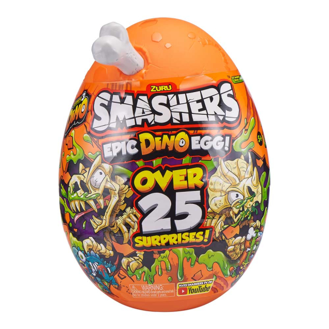 Фигурки животных - Набор Zuru Smashers S3 Гигантское яйцо тираннозавра сюрприз (7448A)