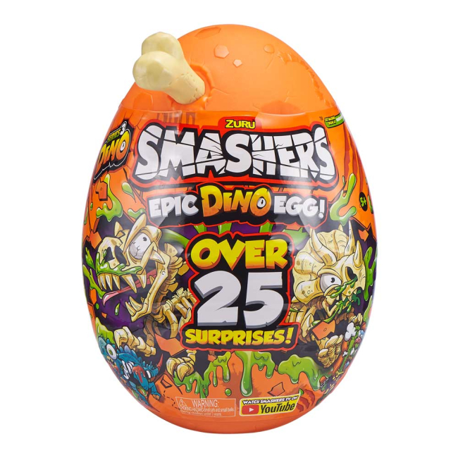 Фігурки тварин - Набір Zuru Smashers S3 Гігантське яйце трицератопса сюрприз (7448B)